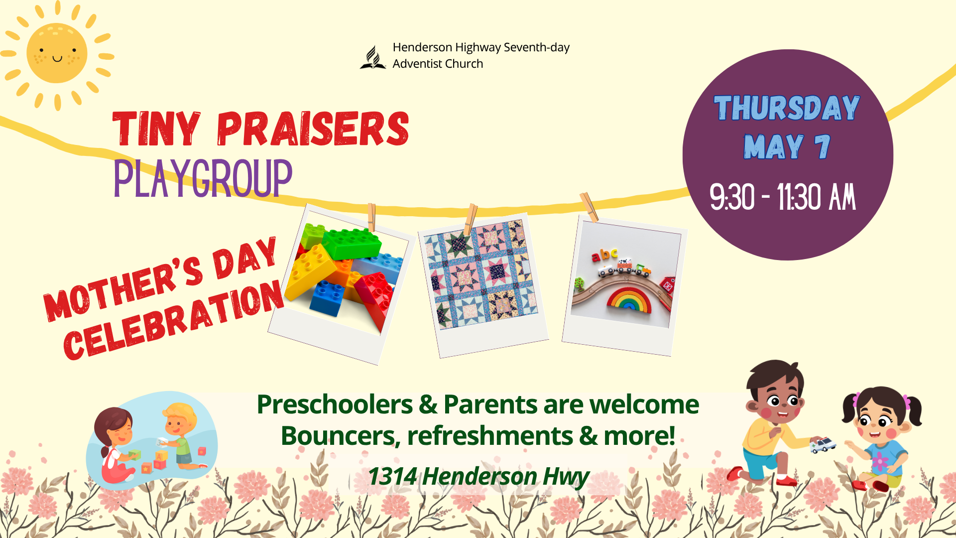 tiny praisers party invite