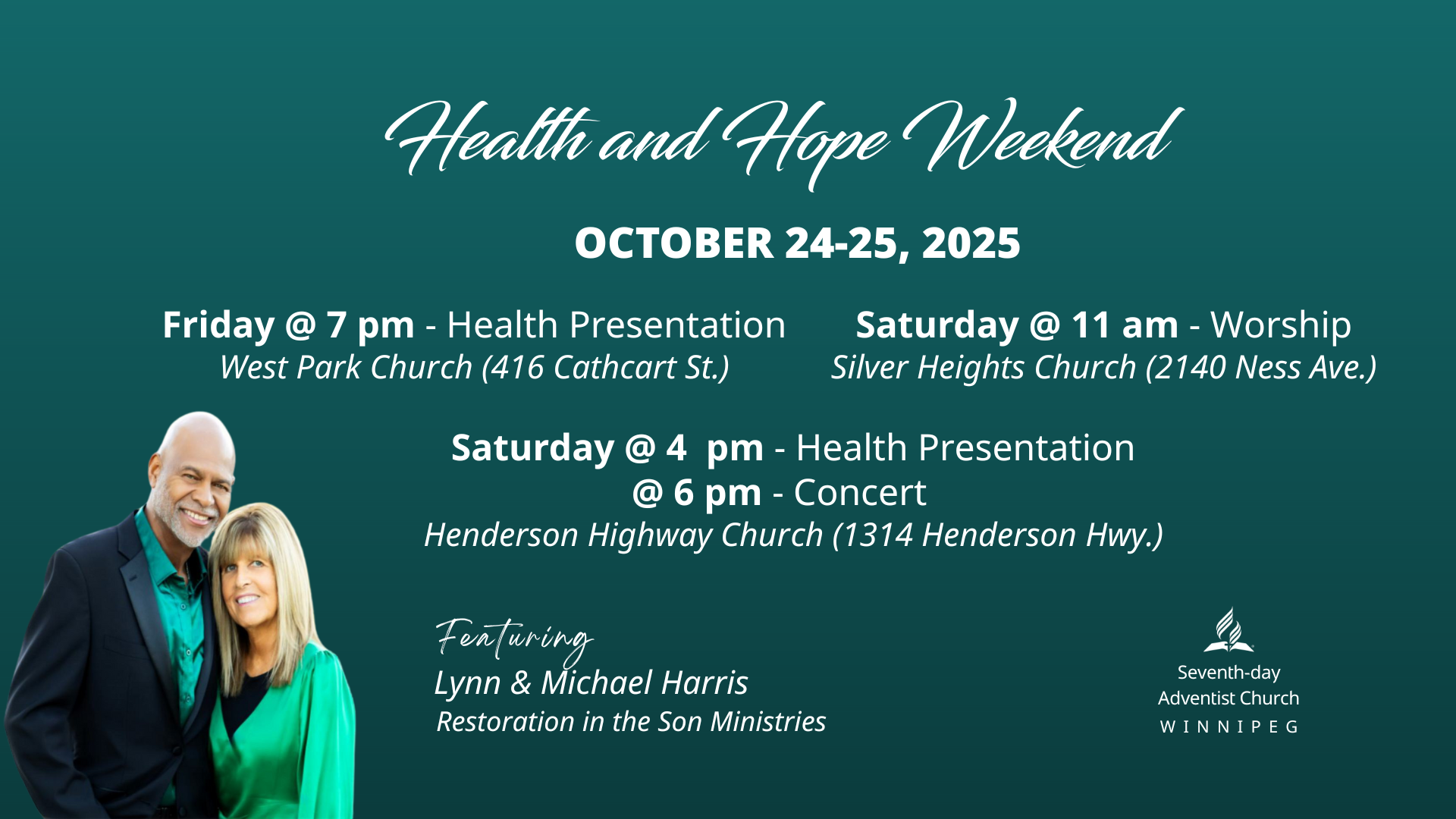 health & hope weekend poster